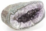 Purple Amethyst Geode With Polished Face - Uruguay #199772-1